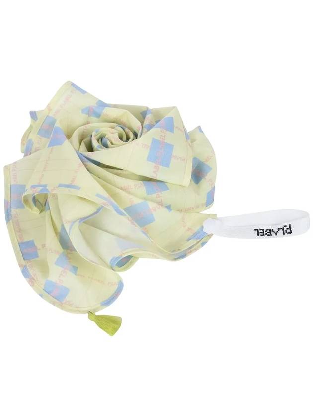 Checkerboard scarf MX3SF066YEL - P_LABEL - BALAAN 10