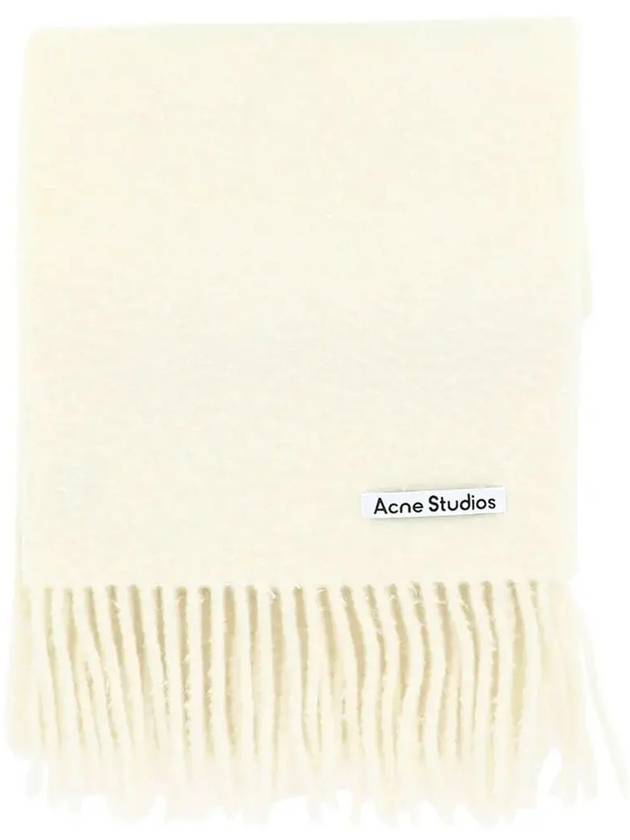 Wool Fringe Scarf  White - ACNE STUDIOS - BALAAN 2