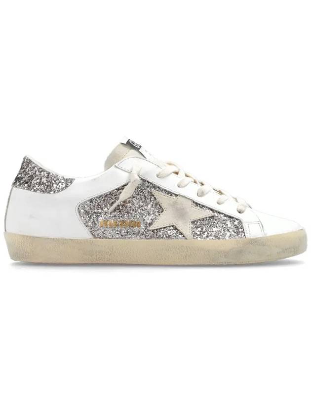 Superstar Glitter Low Top Sneakers Silver White - GOLDEN GOOSE - BALAAN 2