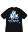 Melted t shirt black men - STUSSY - BALAAN 1