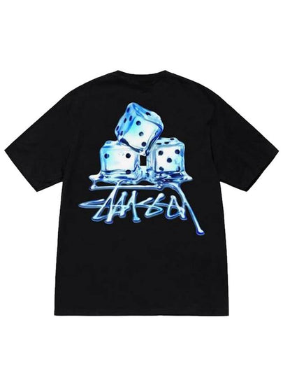 Melted Short Sleeve T-Shirt Black - STUSSY - BALAAN 2