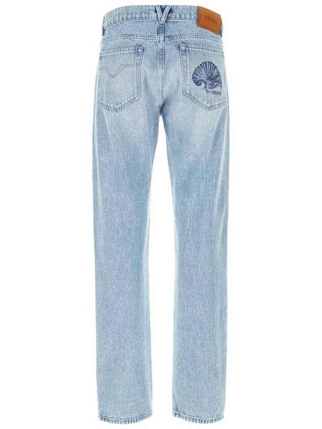 Straight denim pants 10161131A11340 - VERSACE - BALAAN 3