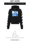 Men's Mona Lisa Over Brushed Hoodie Black - OFF WHITE - BALAAN 3