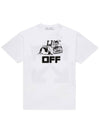 Caterpillar Arrow Over Short Sleeve T-Shirt White - OFF WHITE - BALAAN 2