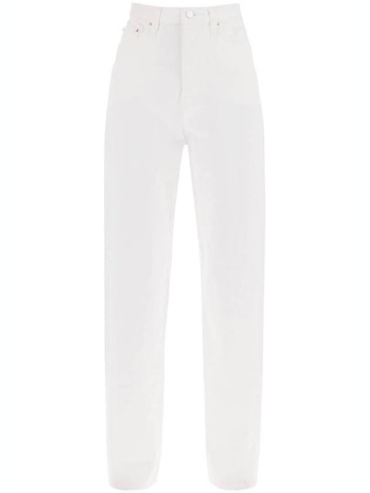 Twisted Seam Denim Straight Jeans Off White - TOTEME - BALAAN 2