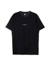 Logo Printing Cotton Short Sleeve T-Shirt Black - CP COMPANY - BALAAN 1