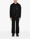 11103 Cotton Nylon Drill Overshirt Jacket Black - STONE ISLAND - BALAAN 5