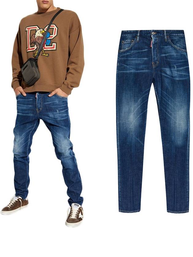 Basic Washing Skater Jeans Blue - DSQUARED2 - BALAAN 2