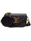 Women s M56461 Black Leather New Wave Multi Pochette Shoulder Crossbody Bag - LOUIS VUITTON - BALAAN 1