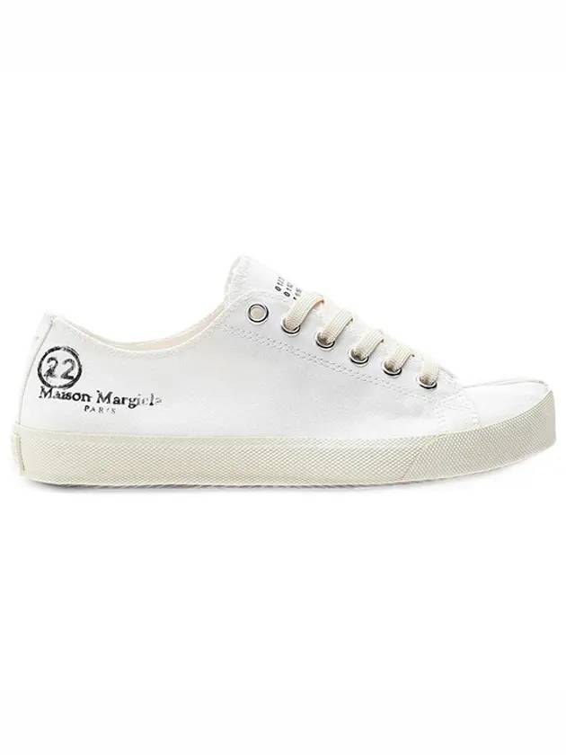 Women's Painting Stitch Tabi Low Top Sneakers White - MAISON MARGIELA - BALAAN 1