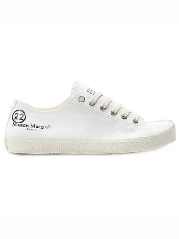 Women's Painting Stitch Tabi Low Top Sneakers White - MAISON MARGIELA - BALAAN 1