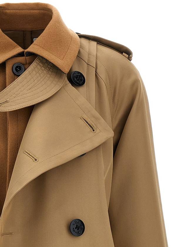 Sacai 'Melton' Trench Coat - SACAI - BALAAN 3