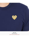 Men's Gold Heart Wappen Short Sleeve T-Shirt P1 T216 2 Navy - COMME DES GARCONS PLAY - BALAAN 9