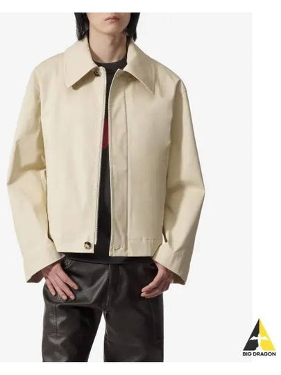 Blouson Cotton Zip Up Jacket Ecru - BOTTEGA VENETA - BALAAN 2