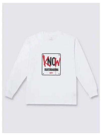 Go Skate Long Sleeve T-Shirt White - VANS - BALAAN 2