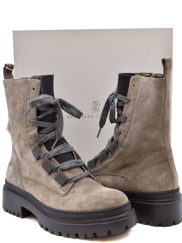 zip suede walker boots gray - BRUNELLO CUCINELLI - BALAAN 5