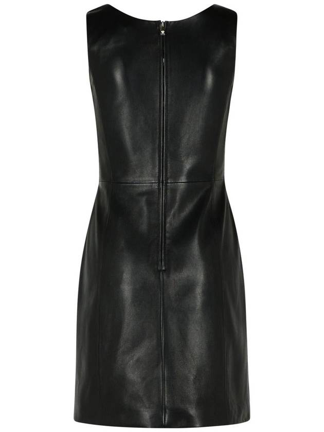 Versace Black Leather Dress - VERSACE - BALAAN 3