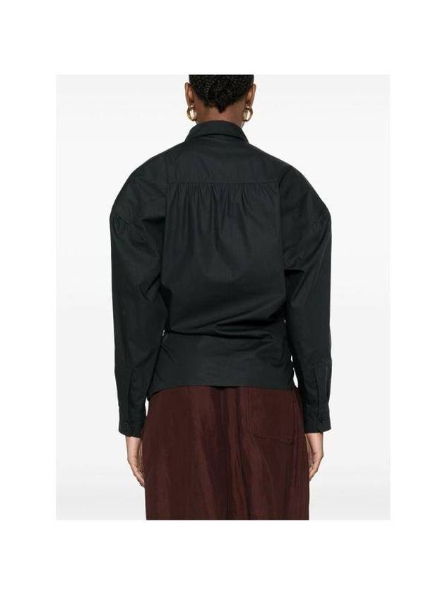 Twisted Long Sleeve Shirt Black - LEMAIRE - BALAAN 5