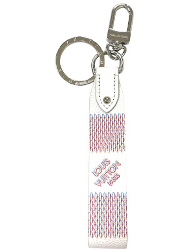 Men's Damier Spray Dragonne Key Holder White - LOUIS VUITTON - BALAAN 2