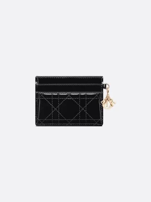 Lady Freesia 5 Slot Card Wallet Black - DIOR - BALAAN 3