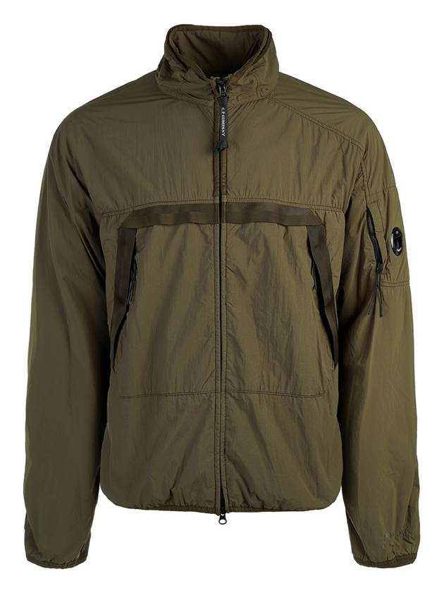 Men's Lens Wappen Zip-Up Jacket Green - CP COMPANY - BALAAN 2