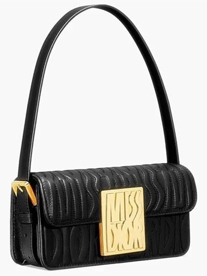 Miss Quilted All Over Calfskin Flap Shoulder Bag Black - DIOR - BALAAN 2