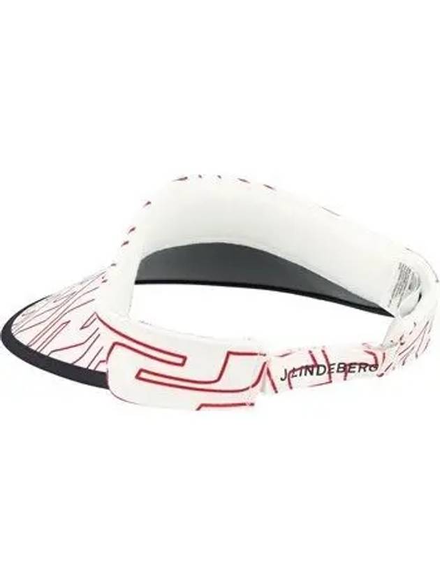 Alba Print Visor Red White - J.LINDEBERG - BALAAN 3