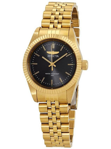 Invicta Specialty Black Dial Yellow Gold-tone Ladies Watch 29406 - INVICTA - BALAAN 1