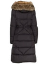 Busard Long Hooded Fur Down Padding Black - MONCLER - BALAAN 4