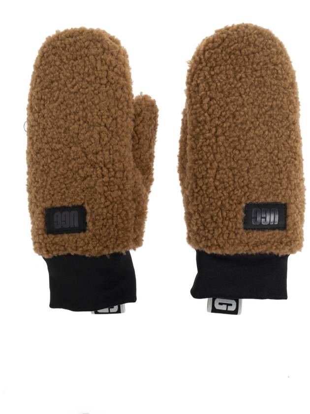 Logo Gloves Brown - UGG - BALAAN 6