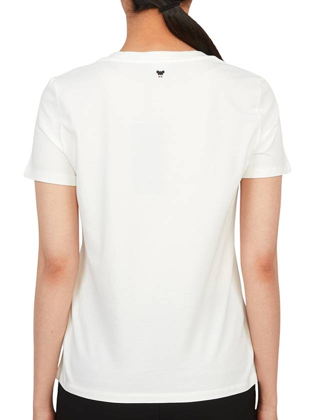 Chopin Print Short Sleeve T-Shirt White - MAX MARA - BALAAN 7