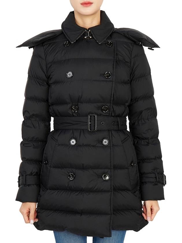 Detachable Hoodie Puffer Coat Padded Black - BURBERRY - BALAAN 3