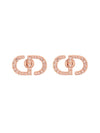 Petit CD Stud Crystal Earrings Pink - DIOR - BALAAN 1