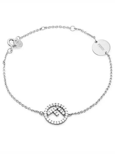 FF Logo Chain Bracelet Silver - FENDI - BALAAN 2