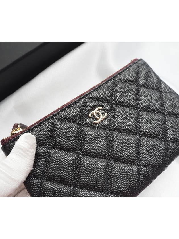 Classic Gold Hardware Grained Calfskin Mini Pouch Black - CHANEL - BALAAN 10