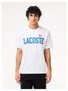 Badge Cotton Short Sleeve T-Shirt White - LACOSTE - BALAAN 2