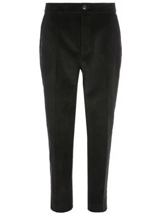 Corduroy Track Pants Black - AMI - BALAAN 2