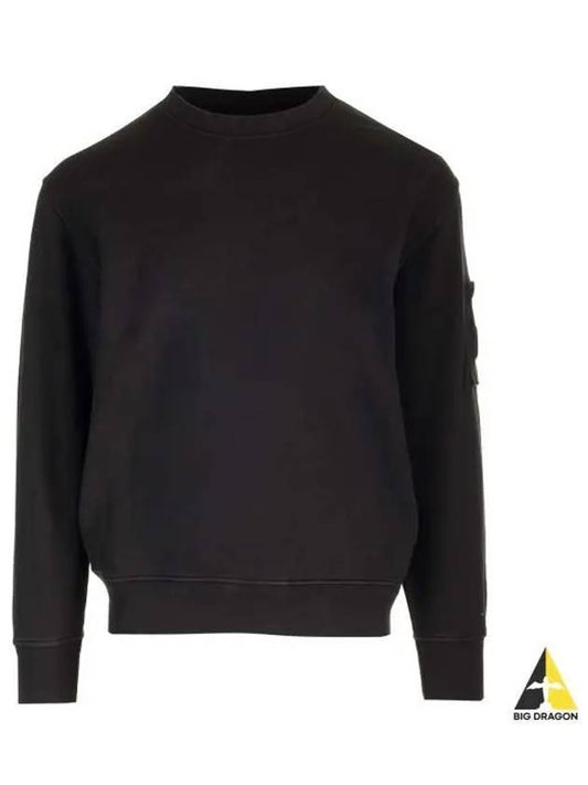 Diagonal Fleece Sweatshirt Black - CP COMPANY - BALAAN 2