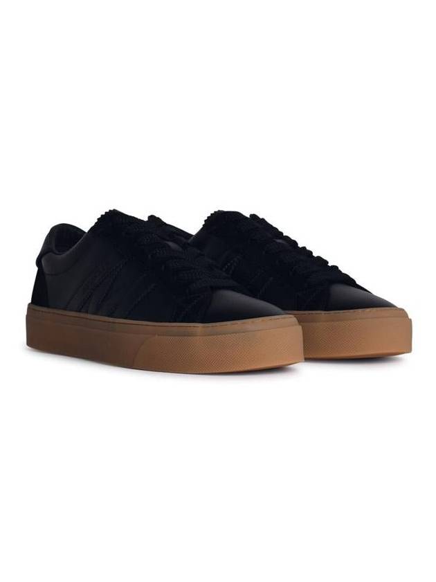 Monaco2 low top sneakers black - MONCLER - BALAAN 3