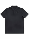 Court Dri Fit Tennis Polo Shirt Black - NIKE - BALAAN 3