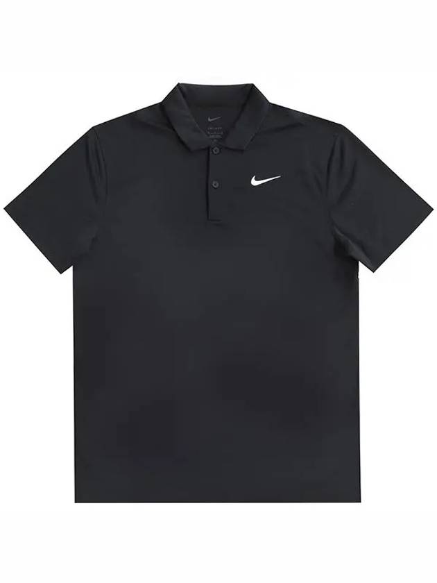 Court Dri Fit Tennis Polo Shirt Black - NIKE - BALAAN 3