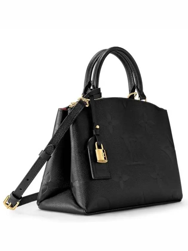 Petit Palais Monogram Empreinte Tote Bag Black - LOUIS VUITTON - BALAAN 3