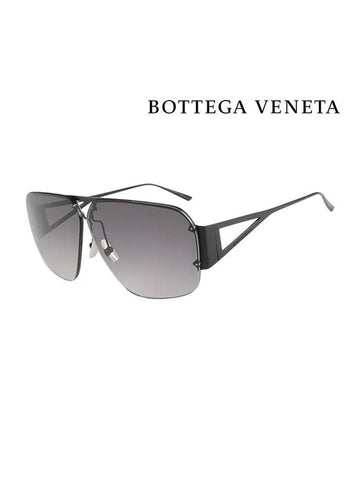 Cut Out Aviator Sunglasses Grey - BOTTEGA VENETA - BALAAN 1