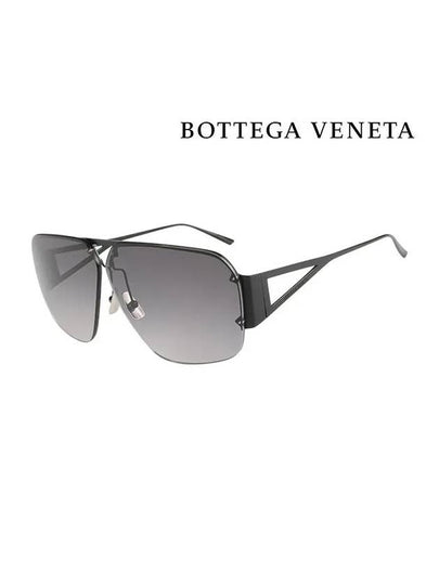 Cut Out Aviator Sunglasses Grey - BOTTEGA VENETA - BALAAN 2