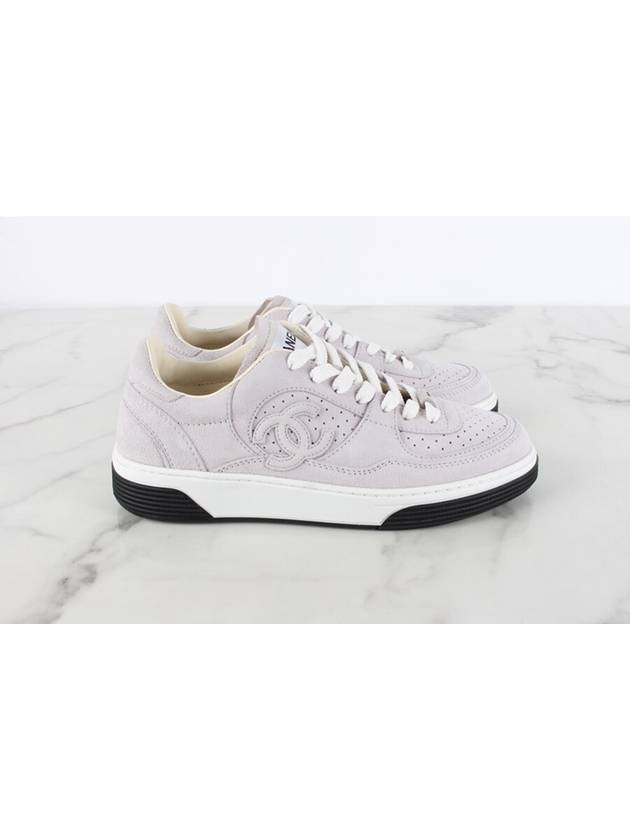 CC logo air force sneakers light purple 36 5 235 - CHANEL - BALAAN 6