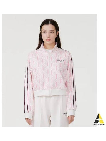 R Chain Crop Track Top Women Light Pink - REEBOK - BALAAN 1