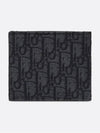 Wallet Black  Oblique Jacquard - DIOR - BALAAN 9