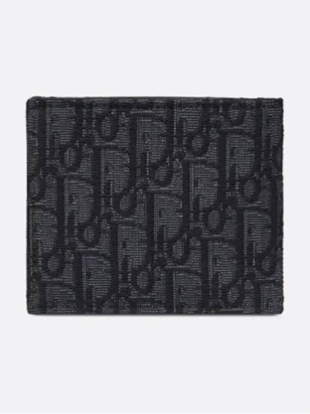 Wallet Black  Oblique Jacquard - DIOR - BALAAN 9