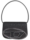 1DR Glitter Fabric Shoulder Bag Black - DIESEL - BALAAN 3