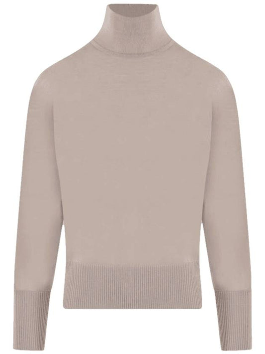 Women's Talea Virgin Wool Turtleneck Sand - MAX MARA - BALAAN 1